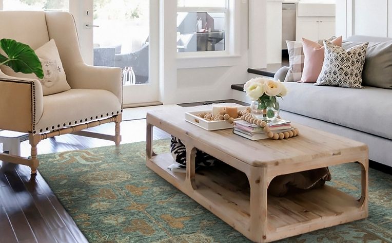 السجاد التقليدي الأخضر الملون